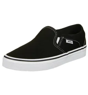 VANS Womens Asher Trainers Black/Whi