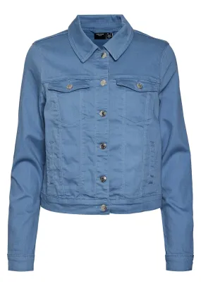 Vero Moda Wild Soya Short Denim Jacket, Coronet Blue