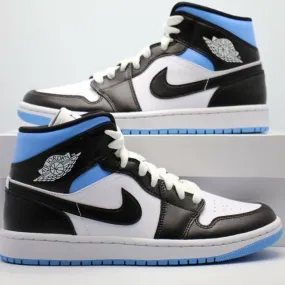 WMNS Nike Air Jordan 1 Mid University Blue 5-12 White Bl...