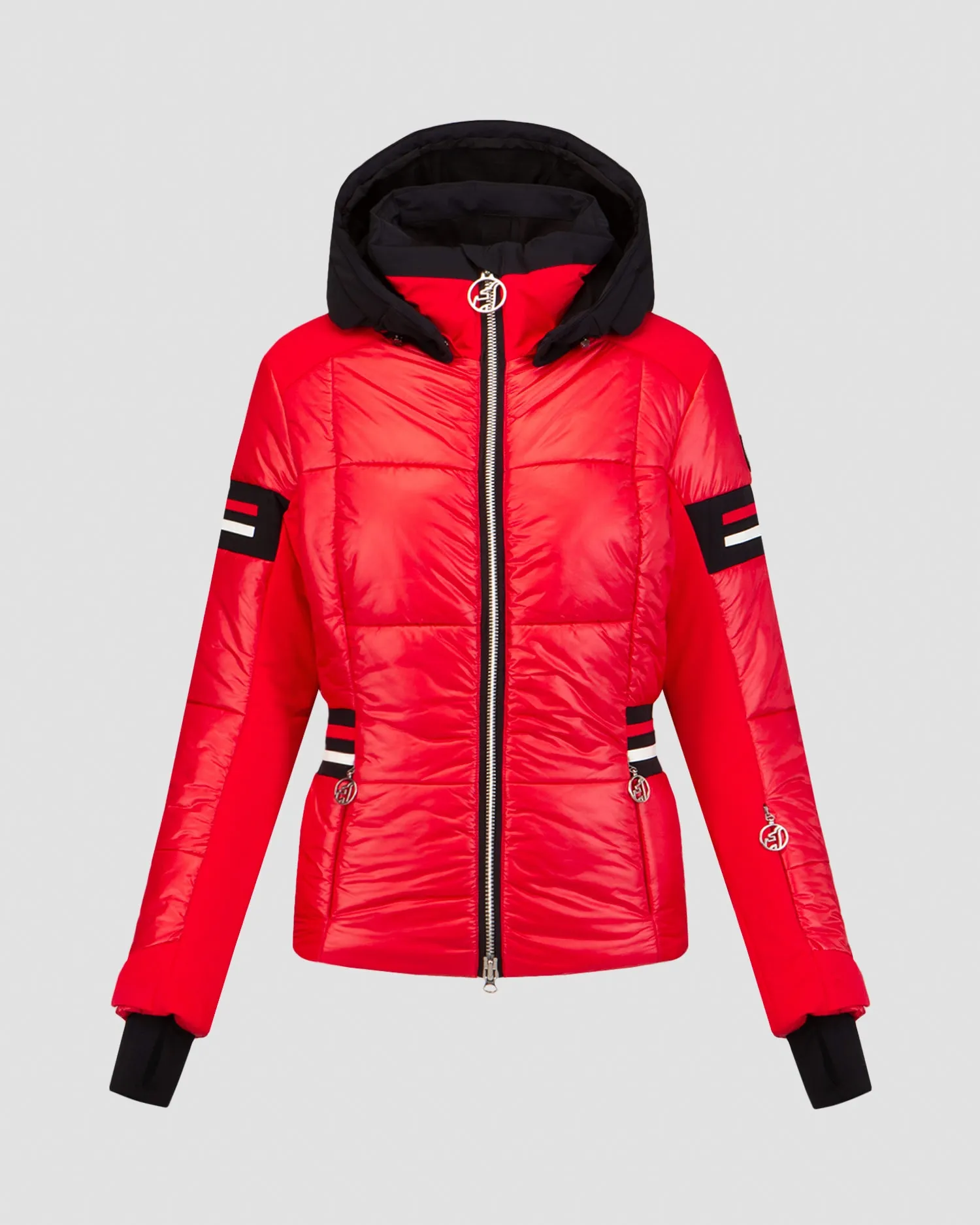 Women's red ski jacket Toni Sailer Nana 332112-457