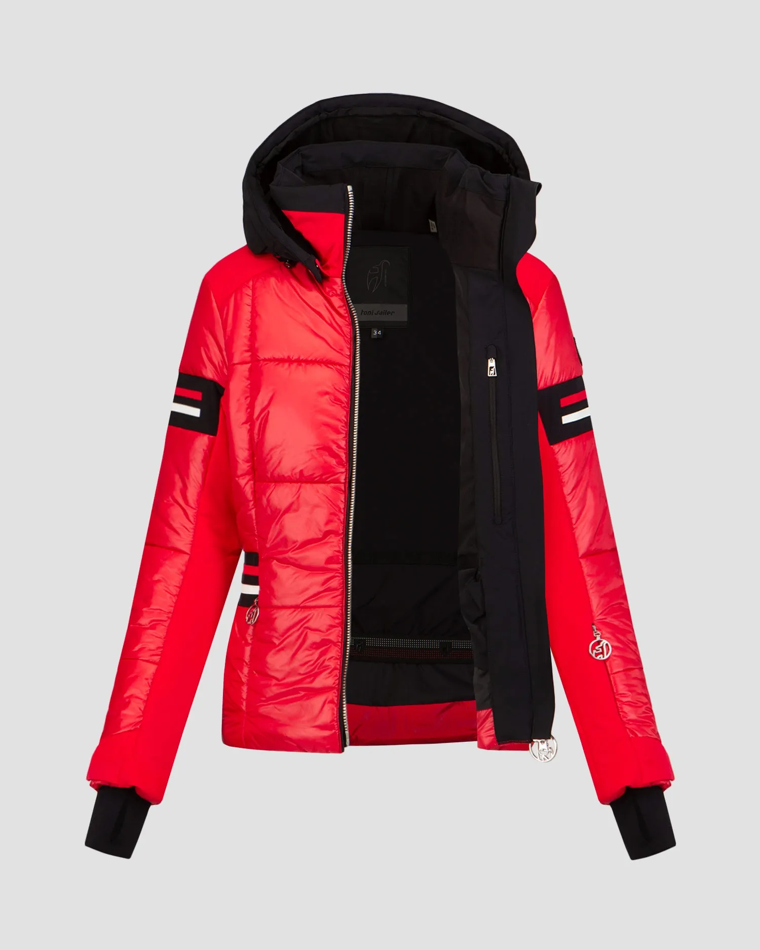 Women's red ski jacket Toni Sailer Nana 332112-457