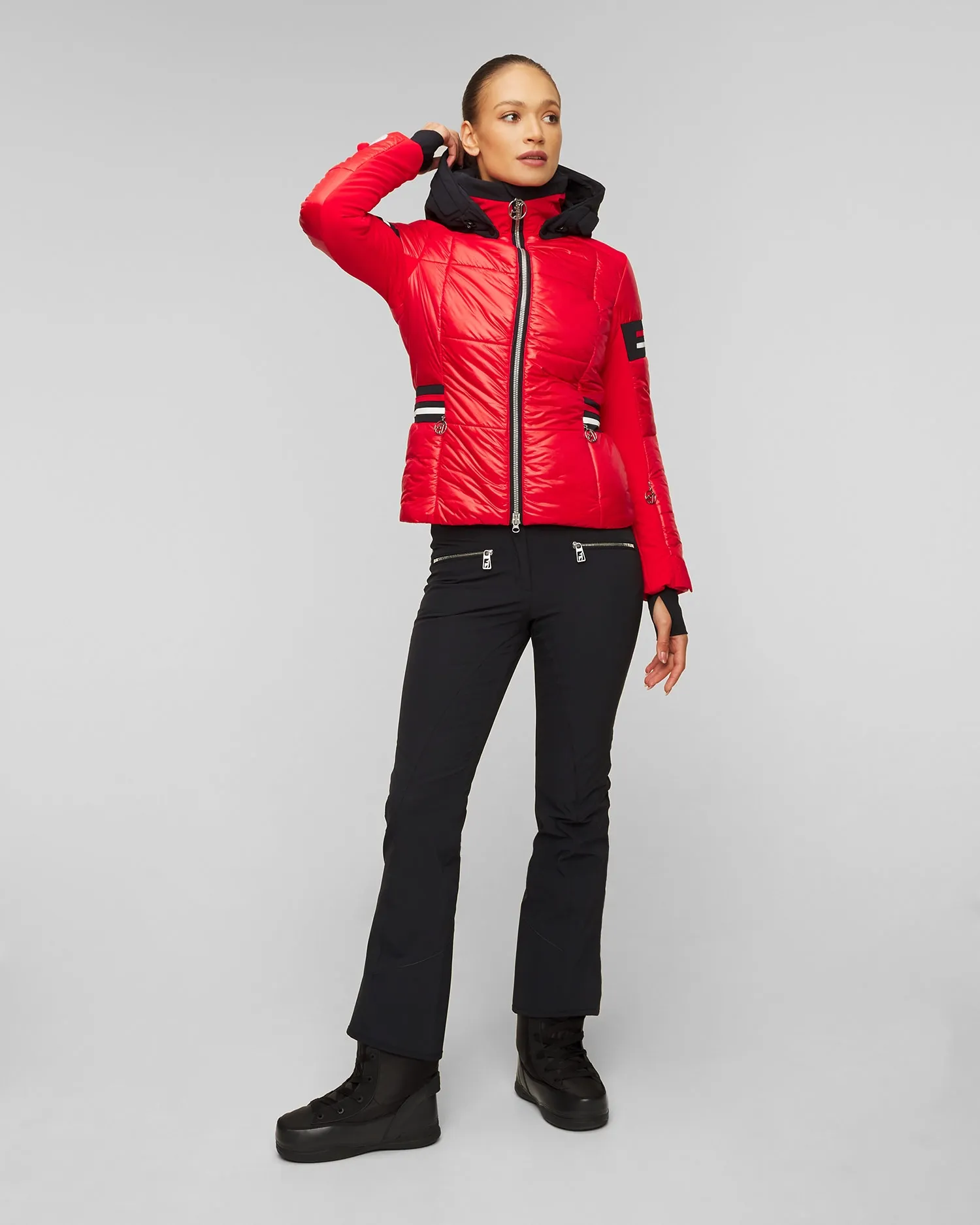 Women's red ski jacket Toni Sailer Nana 332112-457