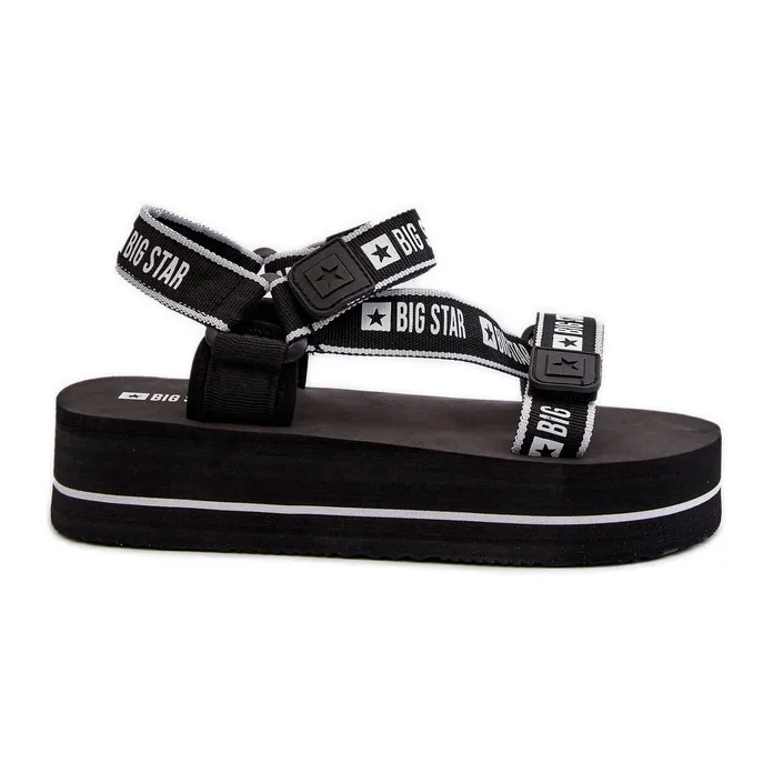 Women's Sandals on the Big Star Platform NN274A525 Black