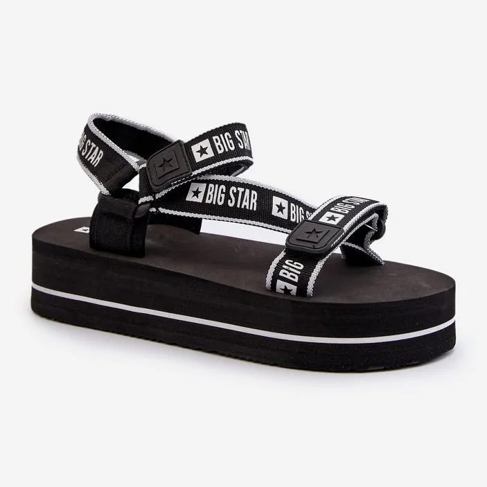 Women's Sandals on the Big Star Platform NN274A525 Black