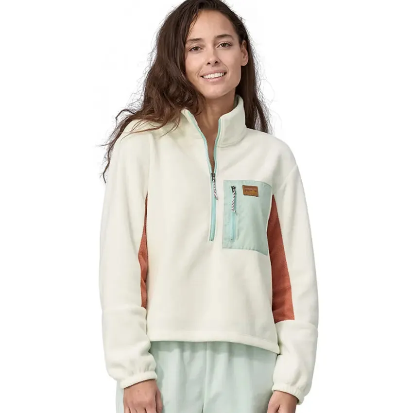 Women's Microdini 1/2 Zip Pullover - Birch White