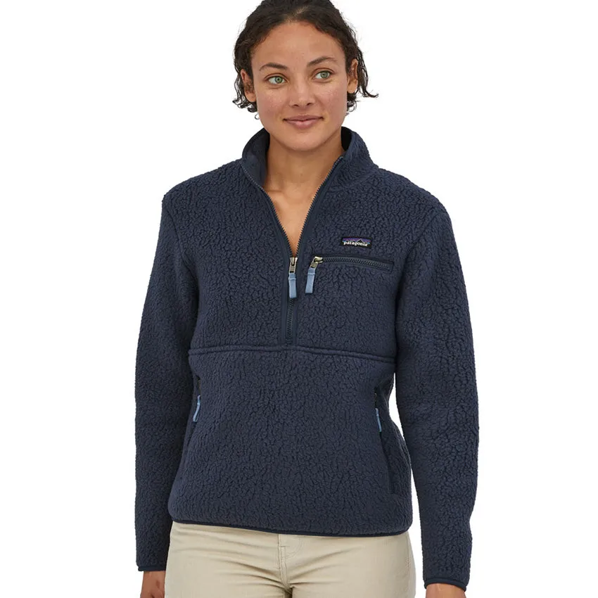 Women's Retro Pile Marsupial Pullover - New Navy