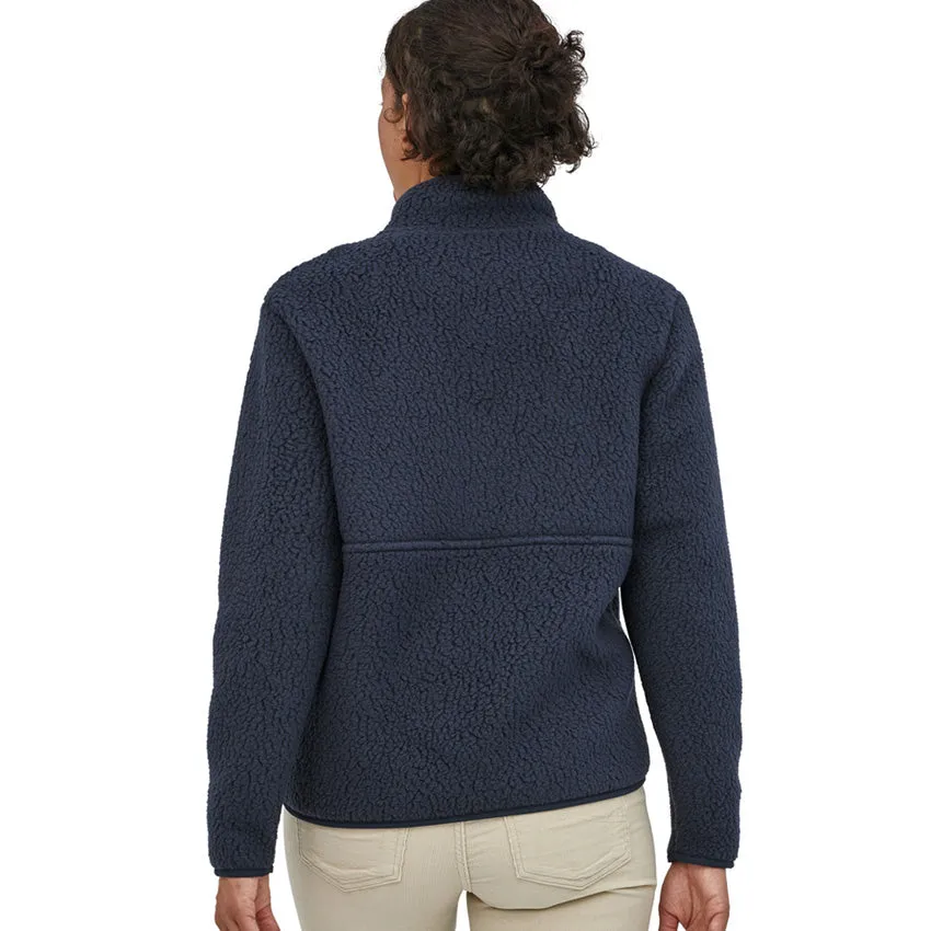 Women's Retro Pile Marsupial Pullover - New Navy